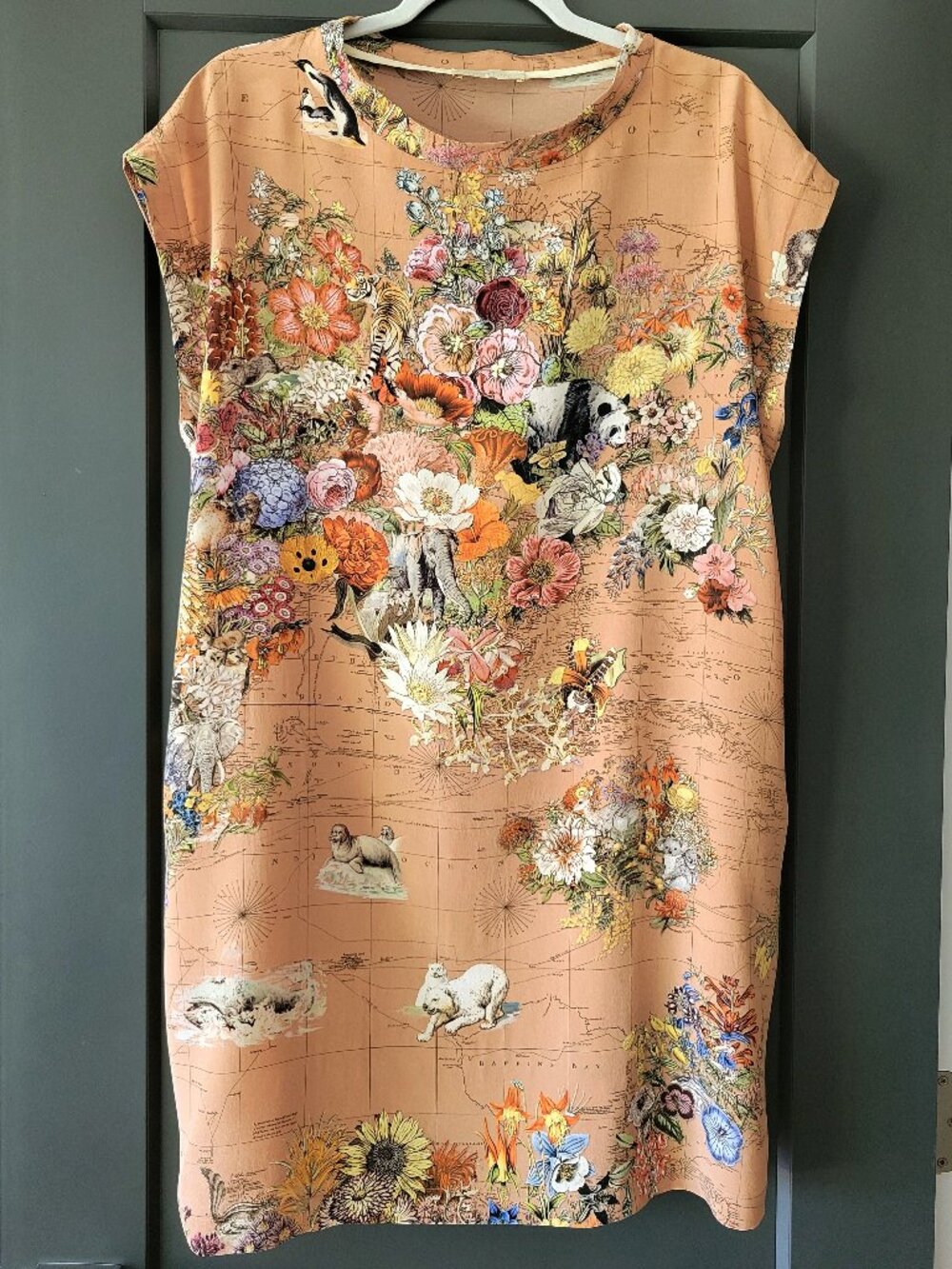 Momoni  Baltimore Multicolor Italian  Silk  Dress